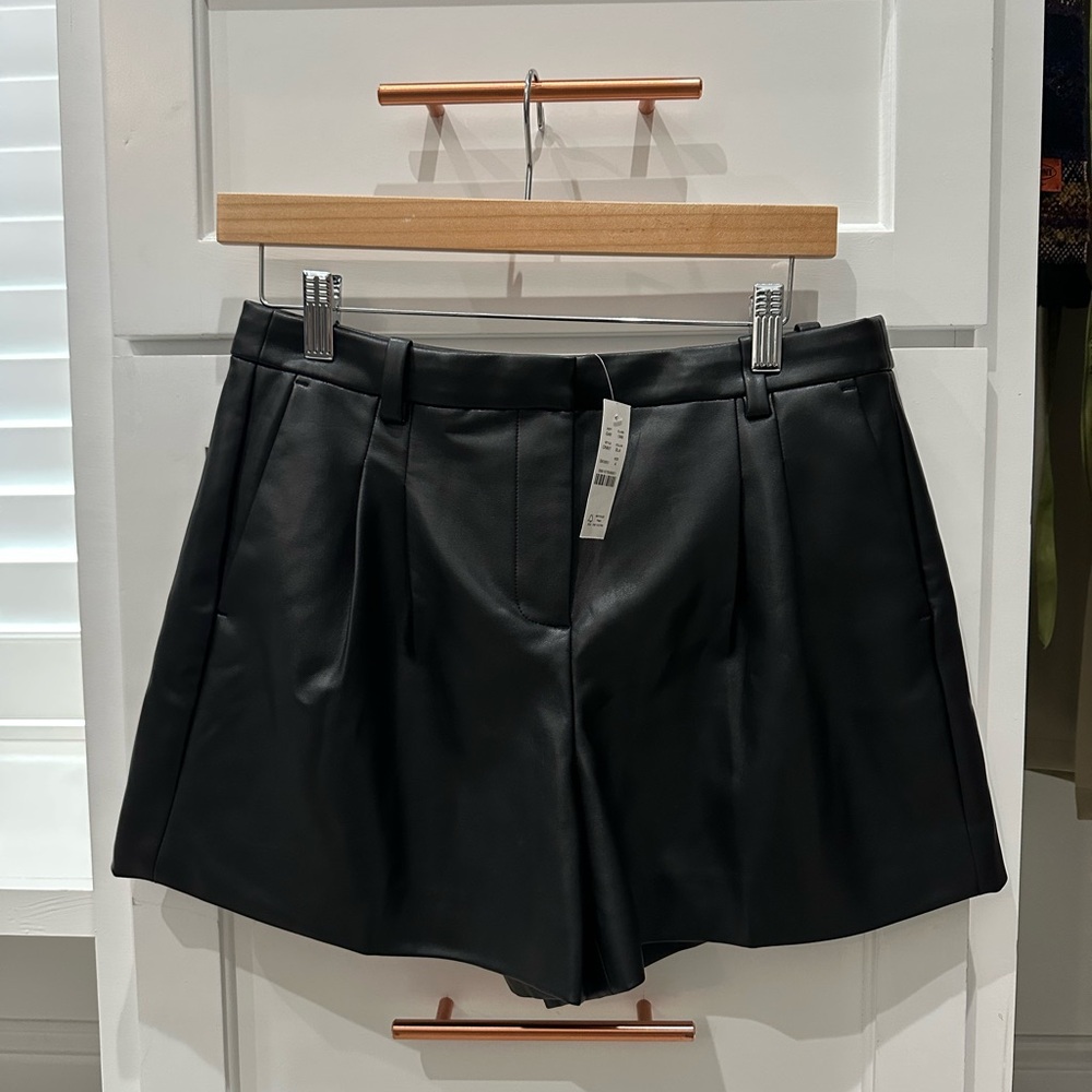 J Crew Lucia Faux Leather Shorts NWT